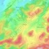 Mapa topográfico Affeln, altitud, relieve