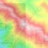 Mapa topográfico Anderson Peak, altitud, relieve