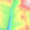 Mapa topográfico Fuente de Foratiello o de Escuaín, altitud, relieve