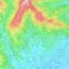 Mapa topográfico Molvena, altitud, relieve
