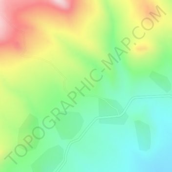 Mapa topográfico Bot'E, altitud, relieve