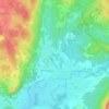 Mapa topográfico Les Échelets, altitud, relieve