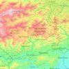 Mapa topográfico Carrizal, altitud, relieve