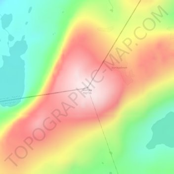 Mapa topográfico Storhøa, altitud, relieve