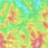 Mapa topográfico Chapéu, altitud, relieve