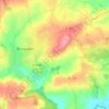 Mapa topográfico Le Melleret, altitud, relieve