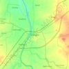Mapa topográfico Sarangpur, altitud, relieve