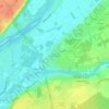 Mapa topográfico Les Sentiers de Pimpeneau, altitud, relieve