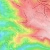 Mapa topográfico Estampe, altitud, relieve