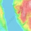 Mapa topográfico Manitou, altitud, relieve