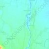Mapa topográfico Babakan, altitud, relieve