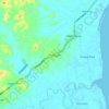 Mapa topográfico Penajam, altitud, relieve