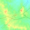 Mapa topográfico Saraipali, altitud, relieve