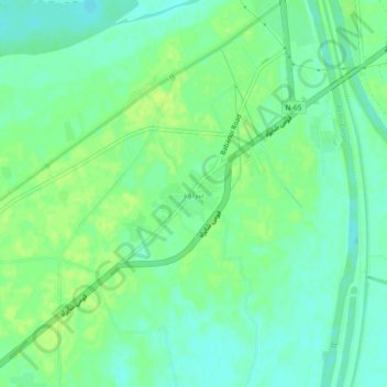 Mapa topográfico Babarloi, altitud, relieve