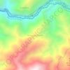 Mapa topográfico Vereda La Puerta, altitud, relieve