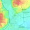 Mapa topográfico Brenz, altitud, relieve