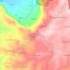 Mapa topográfico Sumbermanjing Wetan, altitud, relieve