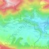 Mapa topográfico Les Mourards, altitud, relieve