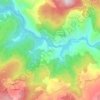 Mapa topográfico Sejães, altitud, relieve
