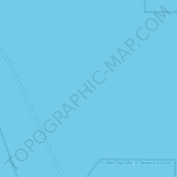 Mapa topográfico Poole Bay, altitud, relieve