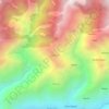 Mapa topográfico Golpha, altitud, relieve