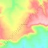 Mapa topográfico Novo Mundo, altitud, relieve