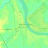Mapa topográfico Raghunathganj, altitud, relieve