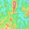 Mapa topográfico Paraju, altitud, relieve