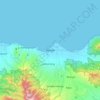 Mapa topográfico Besuki, altitud, relieve