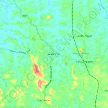 Mapa topográfico Wandoor, altitud, relieve