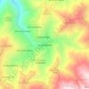 Mapa topográfico La Quebrada, altitud, relieve