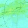 Mapa topográfico Koranadu, altitud, relieve