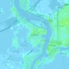 Mapa topográfico Bingum, altitud, relieve