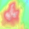 Mapa topográfico Hammastunturi, altitud, relieve