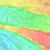 Mapa topográfico Chaly, altitud, relieve