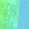 Mapa topográfico Highway, altitud, relieve