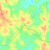 Mapa topográfico Lassater, altitud, relieve