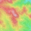 Mapa topográfico Lone Peak, altitud, relieve