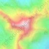 Mapa topográfico Cima de' Piazzi, altitud, relieve