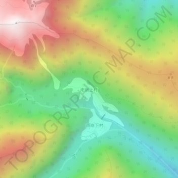 Mapa topográfico Upper Yubeng, altitud, relieve
