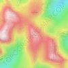 Mapa topográfico Esk Pike, altitud, relieve