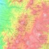 Mapa topográfico La Libertad, altitud, relieve
