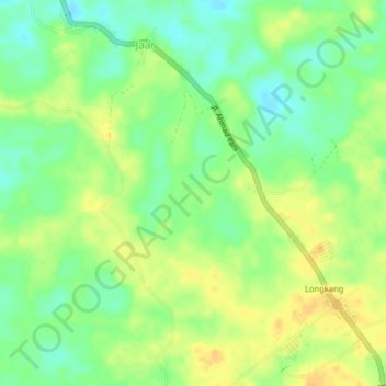 Mapa topográfico Jaar, altitud, relieve