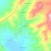 Mapa topográfico Huallay Ichuna, altitud, relieve