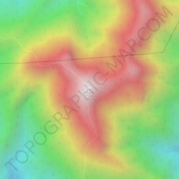Mapa topográfico Mount Amuyao, altitud, relieve