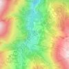 Mapa topográfico Les Choseaux Ville, altitud, relieve