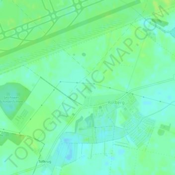 Mapa topográfico Mühlenstraße, altitud, relieve