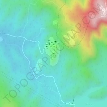 Mapa topográfico Kanheri Caves, altitud, relieve