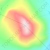 Mapa topográfico Kolla, altitud, relieve