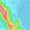 Mapa topográfico Baan Chaweng Noi, altitud, relieve